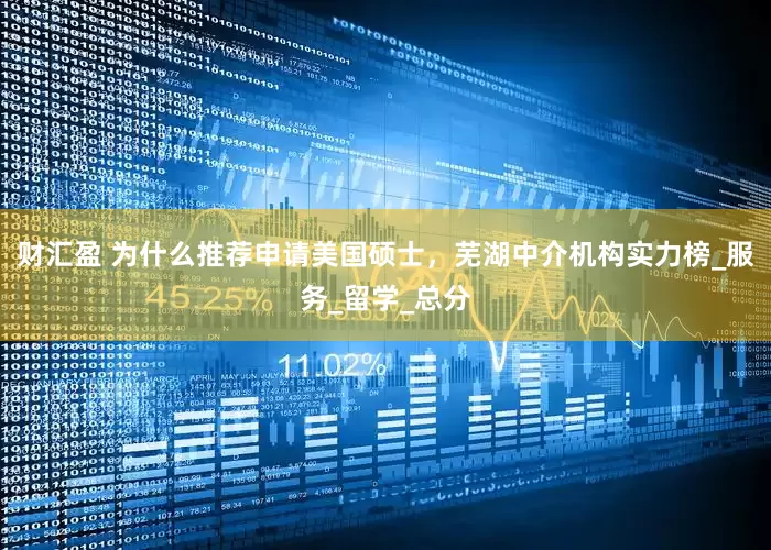 财汇盈 为什么推荐申请美国硕士，芜湖中介机构实力榜_服务_留学_总分